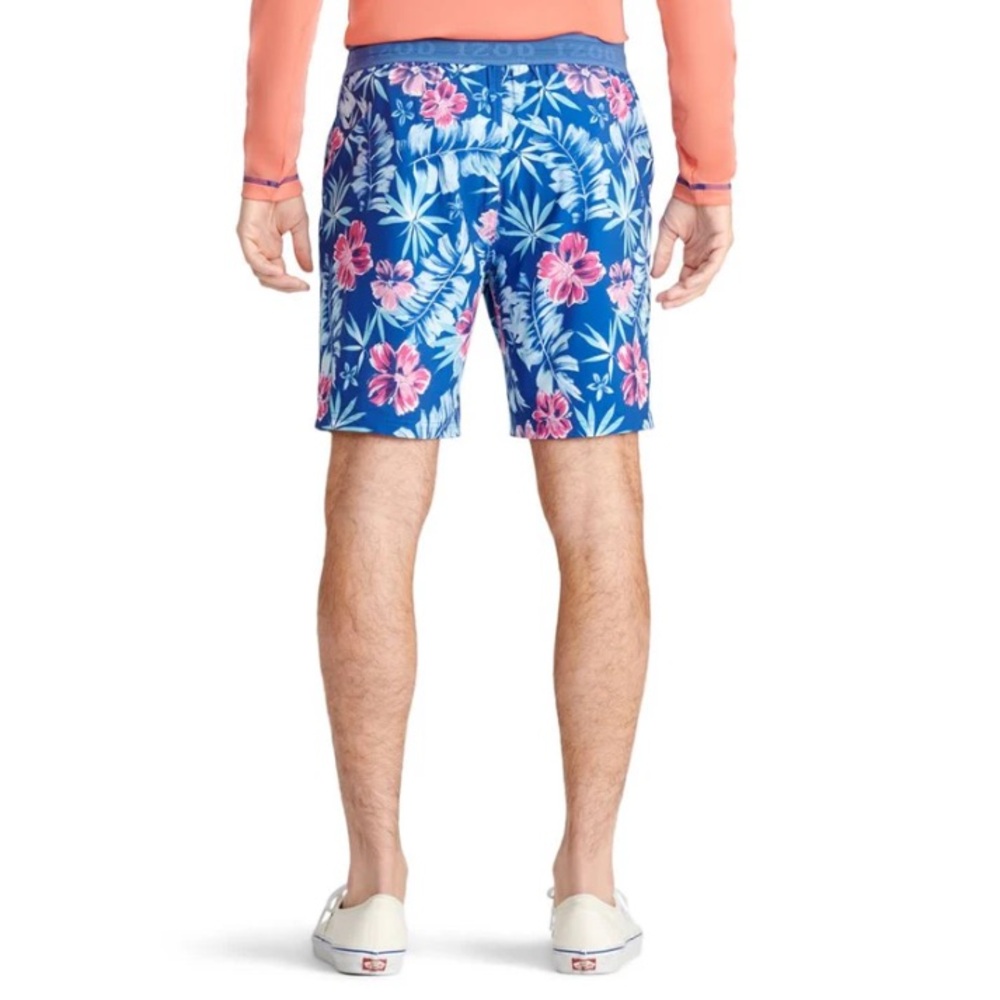 IZOD Men's Quick Dry‎ Swim Trunk Salt Water Performance Size XL NEW UPF 50 NWT